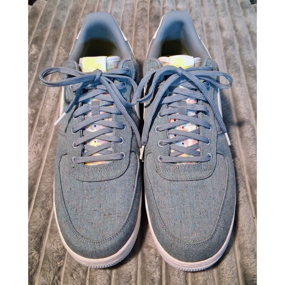 Nike Air Force 1 Low '07 Men's Size 15 Ozone Blue White CN0866-00l  Basketball